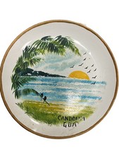 Unbranded Collector Plate Goa Scene Palm Trees Sunset Candolim Decor 8185