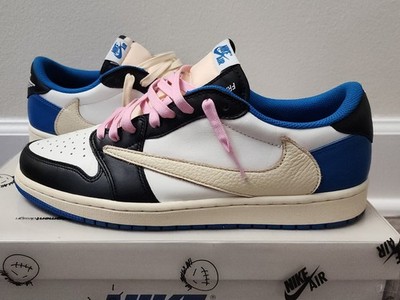 Travis Scott Fragment Jordan Low Pink Laces Fragment Design X