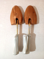 Vintage Cedar Wood Florsheim Travel Tree Shoe Keepers Stretchers Large 10"-12"