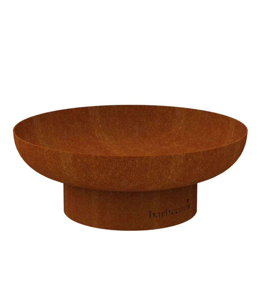 BRACIERE PER LEGNA BARBECOOK "JACK" IN ACCIAIO CORTEN, DIAMETRO 60 CM