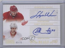 2013 National Treasures Gold Holofoil 3/25 Cory Emmerton Stephen Weiss Auto 0b8