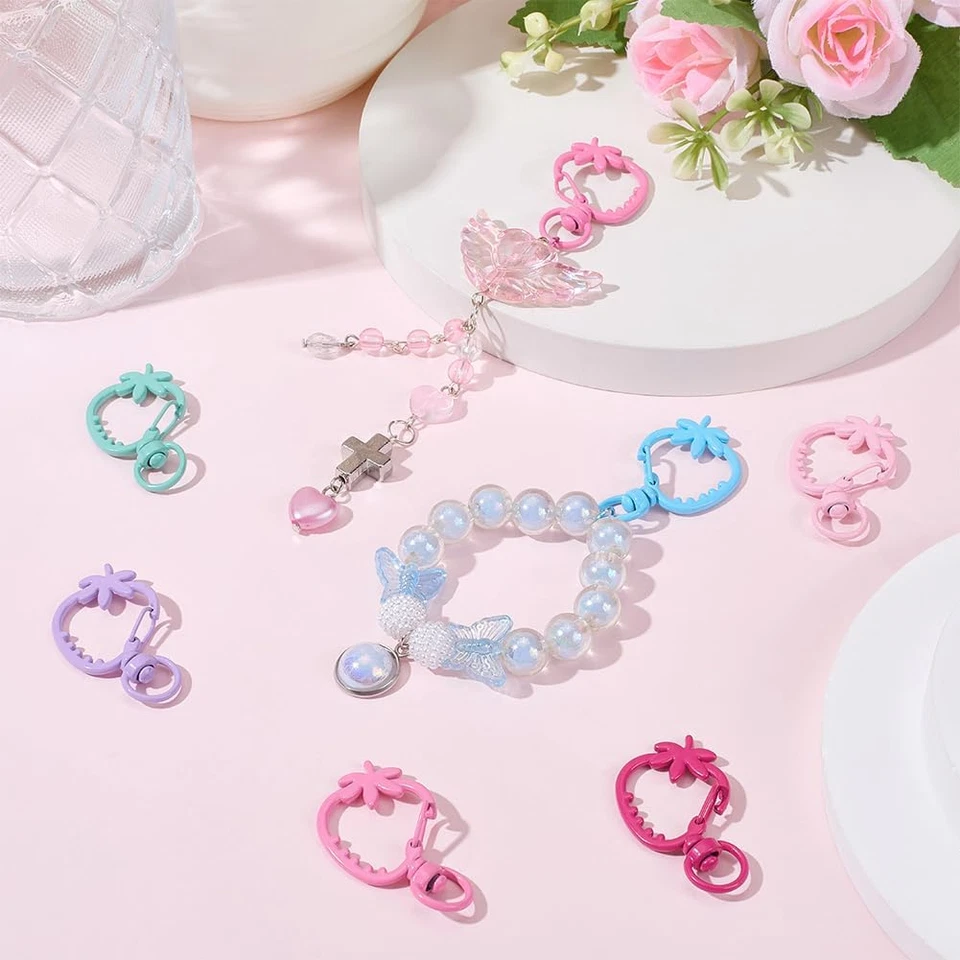 1 Box 30Pcs Strawberry Keychain Clasp Metal Lobster Claw Clasps Bulk Alloy Rando - Image 3 of 4