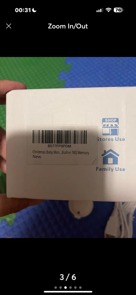 Monitor de bebé de Navidad, cámara de red inteligente WiFi, control remoto en tiempo real fácil de lograr Foto 3 de 3