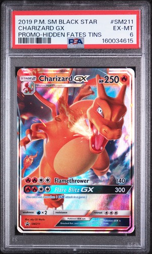 Charizard-GX graded PSA 6 for sale on eBay