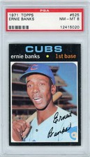 1971 Topps Ernie Banks #525 PSA 8
