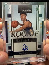 Panini Signature Series Derik Queen on card Rookie Season Ticket Auto 11/49