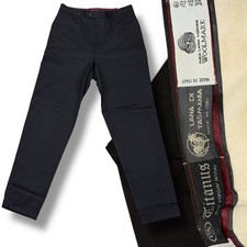 Italian Woolmark Virgin Wool Dress Trousers Cuffed Made in Italy Classic