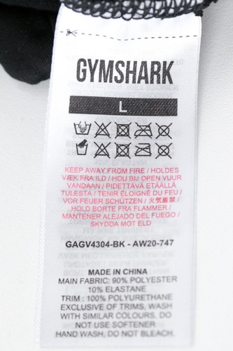 GYMSHARK Women's Gloves L Black Ribbed Gym Stretch Sportswear Active Pair - Picture 5 of 7