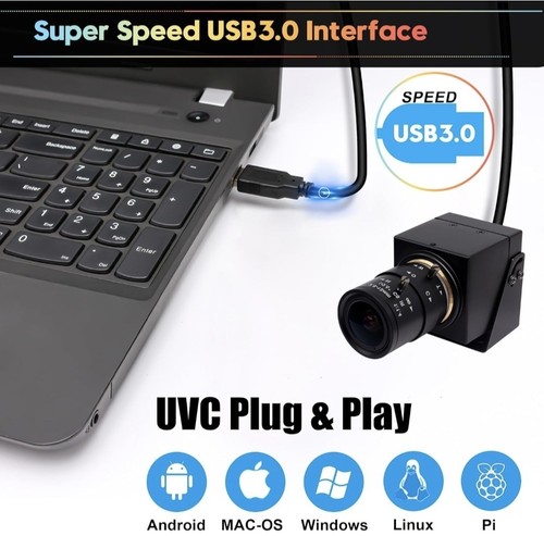 SVPRO 4K 60fps USB Camera with 2.8-12mm Manual Zoom Lens, HDMI/USB3.0 Dual... - Bild 3 von 9