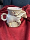 Vintage Frankoma 1978 Democrat Donkey DEM Political Ceramic Mug