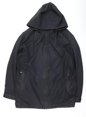 Wetterfeste Regenjacke Herren schwarz XL wasserdicht mit Kapuze