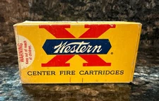 Vintage Winchester Western X 32 Ammo Cartridge Box Empty Good Condition