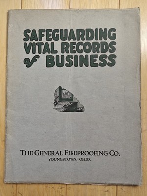 Vintage The General Fireproofing Company Catalog 1923 Allsteel Safe Lock Vault