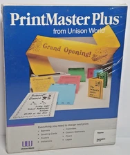 New NOS Printmaster Plus For Commodore 64 64c 128 128D SX64 Minty Big Box L@@K