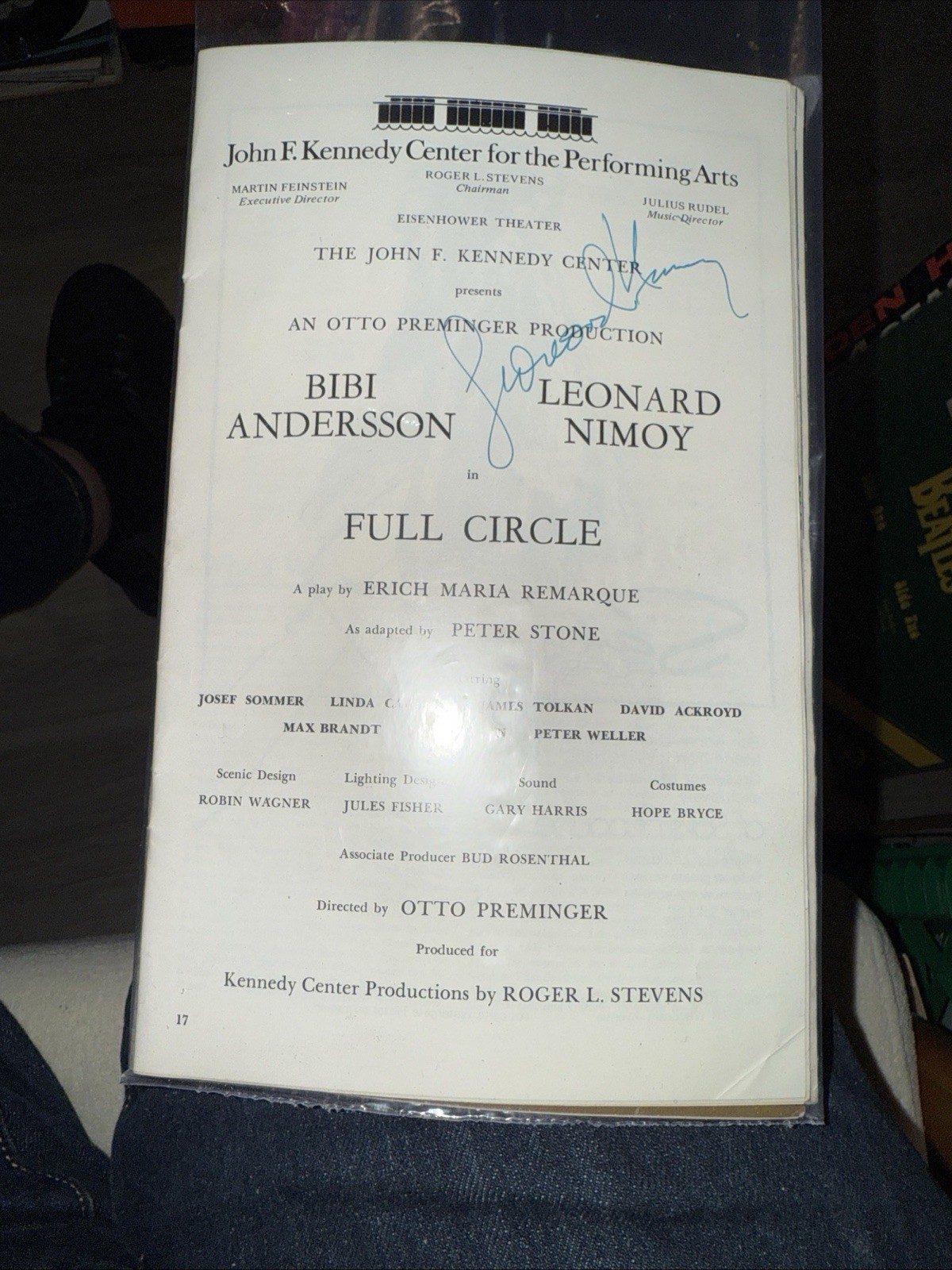 Al Pacino not one on ebay ultra rare Leonard Nimoy kennedy arts Full circle auto 1974 