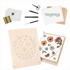 TTUGTTUG Flower Press Kit for Adults, 15.7" x 11.8" Large Wooden 10-Layer Press