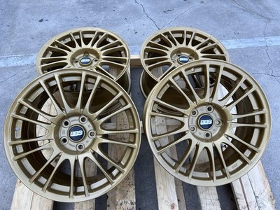 18” OEM Subaru Impreza WRX STI FORGED BBS GOLD Wheels Rims Factory
