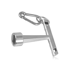 1Pcs 13/16" Penta Curb Box Key Wrench for Meter Pit Lids Water Valve Shut