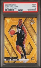 2024 PANINI MOSAIC GOLD GLITTER #207 CODY WILLIAMS 3/5 PSA 9