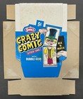Vintage 1967 Crazy Comics Stick-Ons Bubble Gum Sticker Cards Store Display Box — photo 2