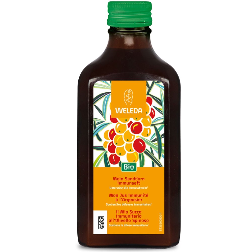 WELEDA Bio Sanddorn Immunsaft – natürliche Vitamin C Quelle zur Stärkung des Immunsystems - Bio Sanddornsaft ohne Zuckerzusatz vitalisiert gegen Müdigkeit & Erschöpfung (1 x 200 ml) - Bild 2
