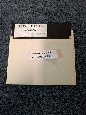Steel Eagle Players Software 1990 Commodore 64 C64 Loose Disk Game