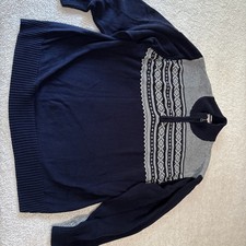 Weatherproof Original Vintage 100 Cotton Men Sweater Zip Collar New Without Tag