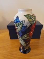 Moorcroft vase  "Simeon" Design 21cms  1999 complete with box