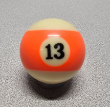 VTG Replacement Billiard Pool Ball 2 1/4" Diameter Std 13 Stripe Orange