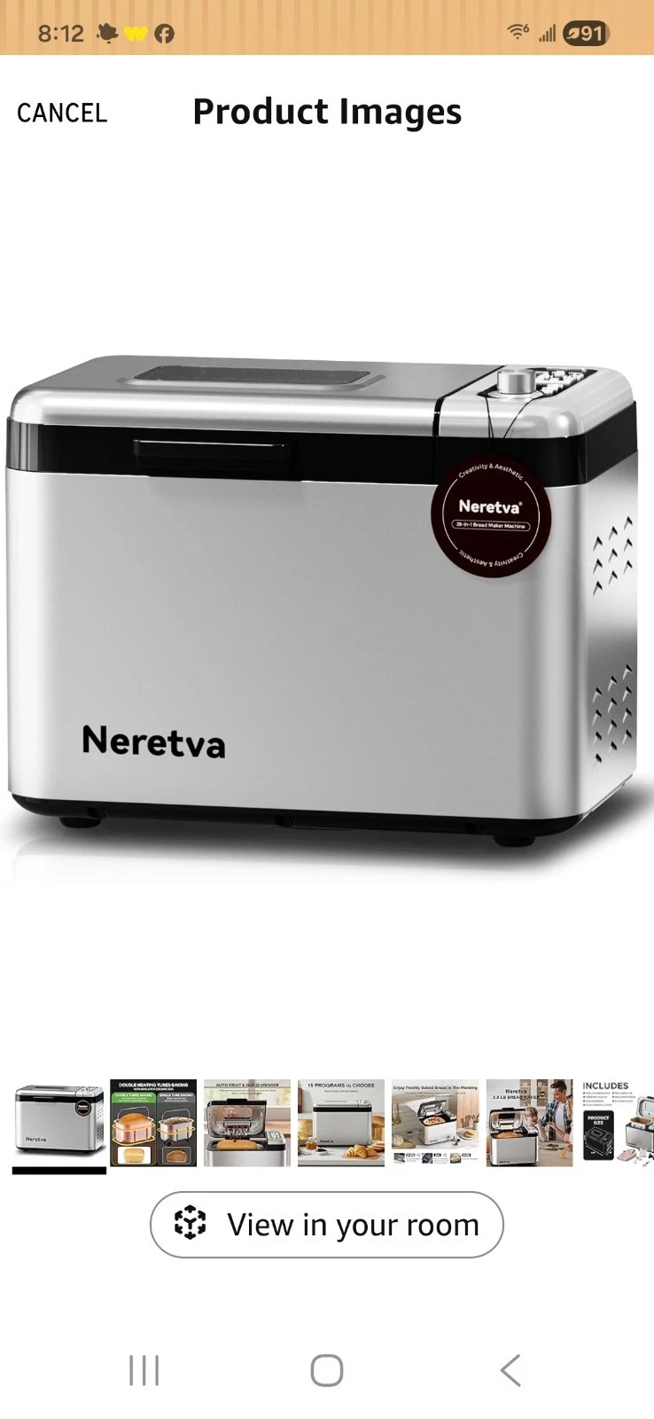 Neretva Bread Maker, 3.3LB Larger Machine Maker 3.3LB, Silver