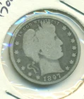 1897-P BARBER QUARTER