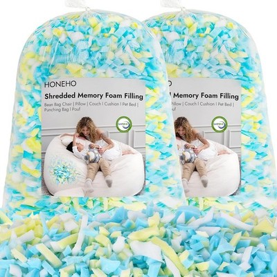 10lbs Shredded Memory Foam Bean Bag Filler Soft & Convenient Bean Bag Filling