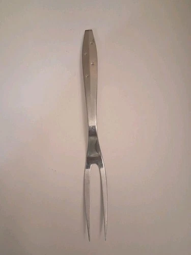 Atomic Starburst Regent Sheffield MCM Solid Stainless Carving Meat Fork Japan