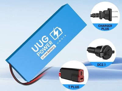 UUG 48V 10Ah Ebike Battery Lithium Fo 100W-750W Motor BMS 30A 10s4p