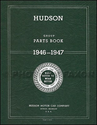 1946 1947 Hudson Teilebuch 46 47 Illustriertes Master-Katalog 6 Und 8