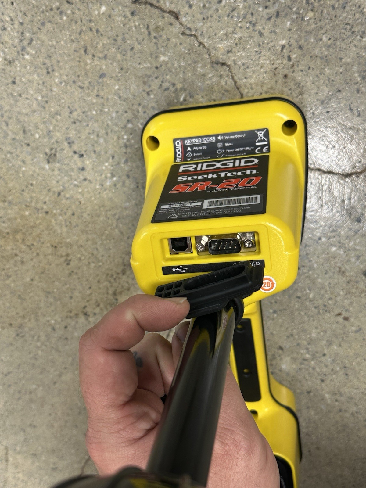 RIDGID SR-20 SeekTech Utility Pipeline Locator W/ Case & Paperwork VGC