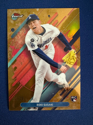 2025 Topps Finest Rare Roki Sasaki RC Gold /20