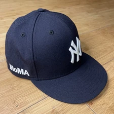 New Era 59FIFTY x MoMA New York Yankees Wool Navy Green-UV Fitted 7 5/8 Hat MLB