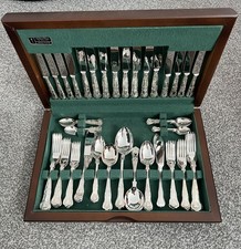 Arthur Price 84pc Stainless Steel Cutlery Set Wooden Canteen Mixed 8pcs Arden