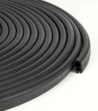 50 Feet Rubber Edge Trim U Channel Door Seal Strip Weather Black