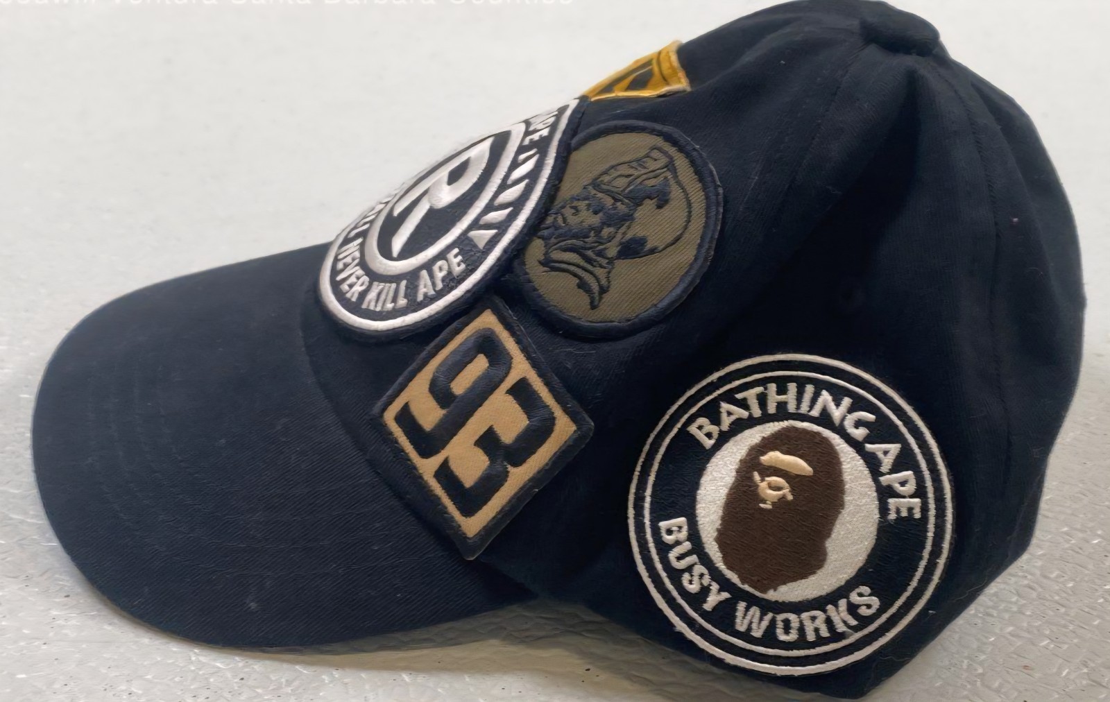 Bape BATHING APE adjustable Hat With Embroidered … - image 3