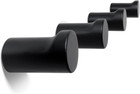 Wooden Black Wall Hooks - Pack of 4 - Wall Mounted Decorative Hook - Modern Wood