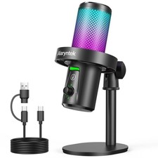 USB Gaming Microphone for PC - 96kHz/24-bit Studio Quality Cardioid Condenser...