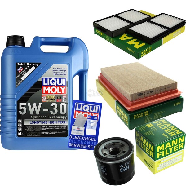 Inspektionspaket 5L Liqui Moly Longtime 5W-30 FüR Mazda Premacy 1.9 2.0 323 F VI-image