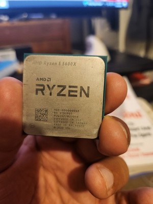 AMD Ryzen 5 5600X 6-Core 12-Thr Socket AM4 65W CPU Bent pins in 2 corners