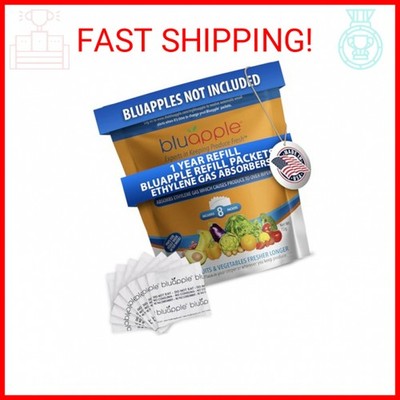 Bluapple Produce Saver Refill Kit - Keep Fruits & Vegetables Fresh Longer, Veggi