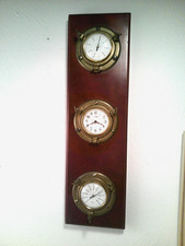 Schiffsarmaturen, Uhr, Thermometer, Hygrometer
