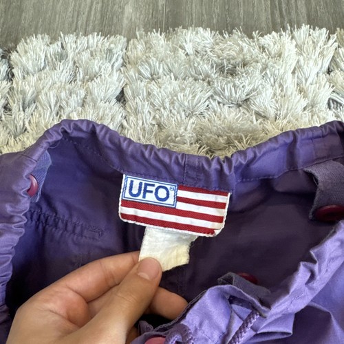 Vintage 90’s UFO Adult Size 30x30 Purple Massive Nylon Baggy Parachute Pants Y2K - Picture 10 of 13
