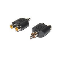 Rca Verteiler 1 Rca Stecker + 2 Rca Buchsen