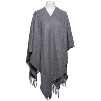 Portolano, Poncho, Größe: ONE SIZE, Grau, Wolle, Sonstiges, Damen #vet
